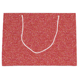 Coral Gnistra Glitter Large Gift Bag