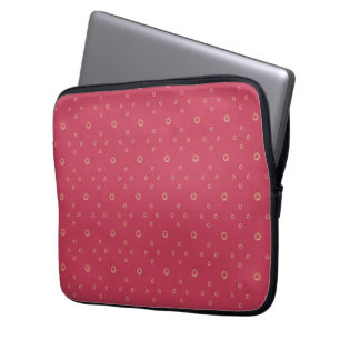 Coral   Golden Zinnia Sun Laptop Fodral