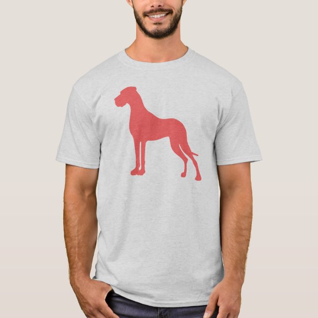 Coral Grand Danois Tee Shirt (Framsida)