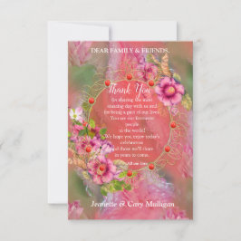 Coral, Grass & Peony-rosa Blooms OSA Kort