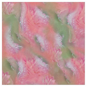 Coral, Grass & Peony-rosa Blooms Tyg