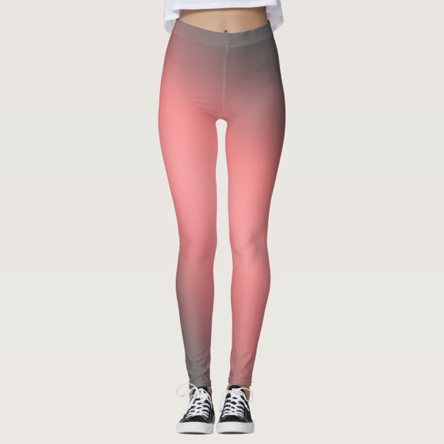 Coral grått moonlight, effekt leggings (Framsida)