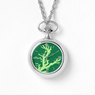 Coral gren - kalk och emerald grönt armbandsur