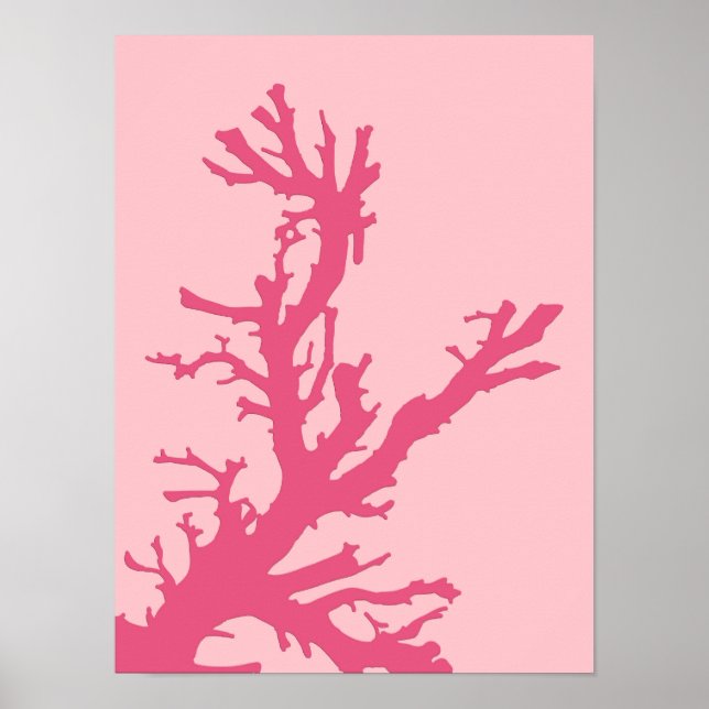 Coral Gren, Rosa i koraller Poster (Framsidan)