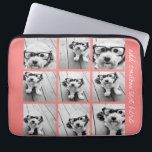 Coral Instagram Photo Collage med 9 foton Laptop Fodral<br><div class="desc">Använda dina foton utan ramar på den här! Lägg till bilder och bilder som du vill använda på den här remsa om du vill ha en roligt minneshållare. Ett konstnärligt sätt att visning ditt bästa bilder för fotodelning.</div>