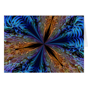 Coral Kaleidoscope Hälsningskort