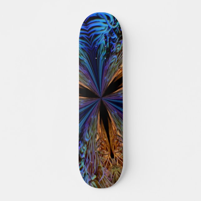Coral Kaleidoscope Skateboard Bräda 21,5 Cm (Framsida)