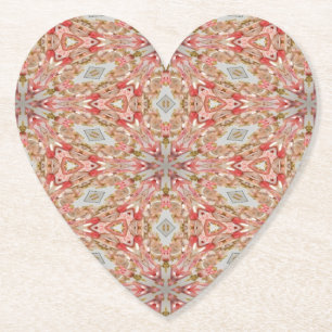 Coral Kaleidoscope Underlägg Papper