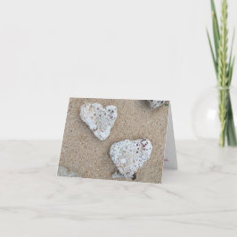 coral kärlek notecard kort