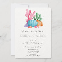 Coral Kisses & Ocean Wishes Bröllopsdusch