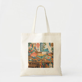 Coral Kite Maker Workshop Canvas Tote Bag Tygkasse
