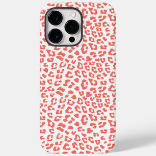 Coral Leopard Print