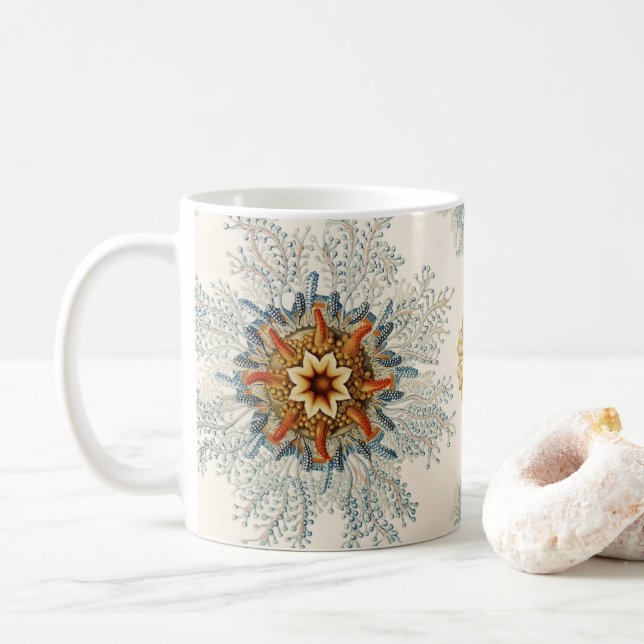 Coral Mandala Mönster Kaffemugg (Med munk)