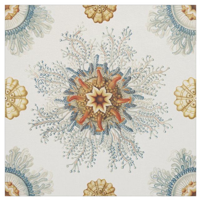 Coral Mandala Mönster Tyg (Provkarta)