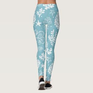 Coral Mönster, Sea Life Leggings