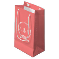 Coral Nautical Rope och Anchor Monogram