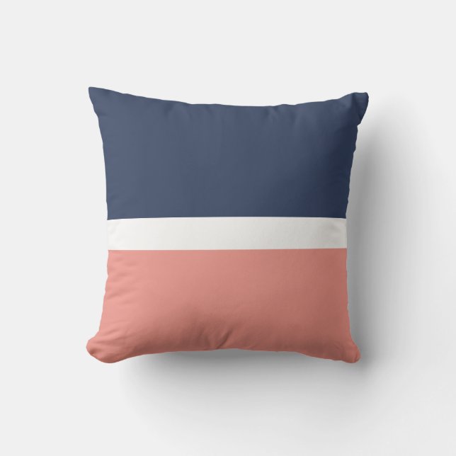 Coral Navy Dekorativ kudde (Framsida)