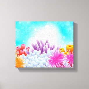 Coral Ocean Canvastryck