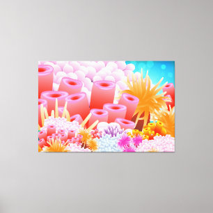 Coral Ocean Canvastryck