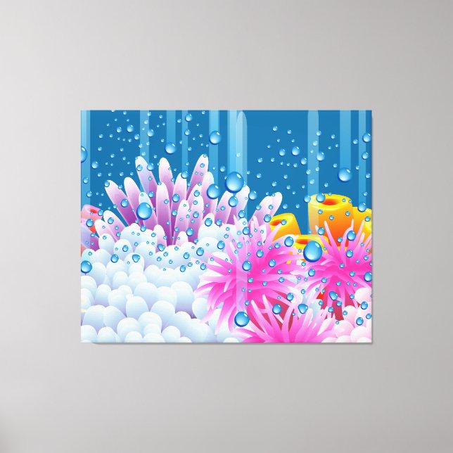 Coral Ocean Canvastryck (Framsida)