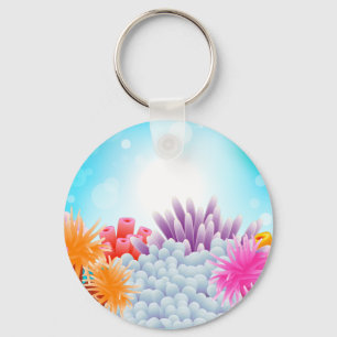 Coral Ocean Nyckelring