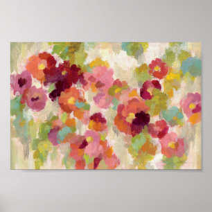 Coral och Emerald Garden Poster