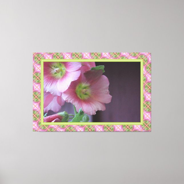 Coral och Lime Green Canvastryck (Framsida)