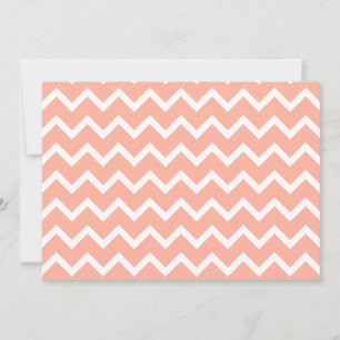 Coral och White Zig Zag Mönster.