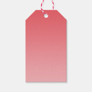 Coral Ombre Presentetikett