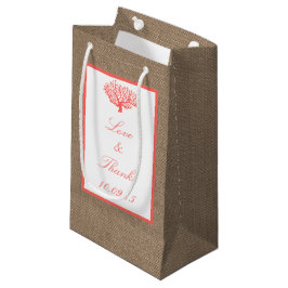 Coral on Burlap Boho Beach WedCollection