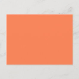 Coral (Orange Rosa) Solid Färg Vykort