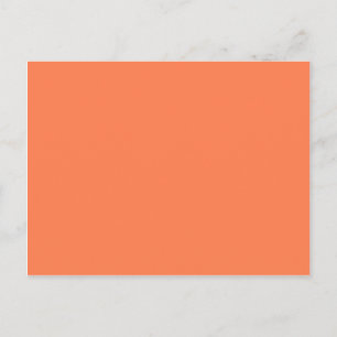 Coral (Orange Rosa) Solid Färg Vykort