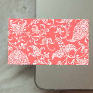 Coral Paisley-profil Visitkort