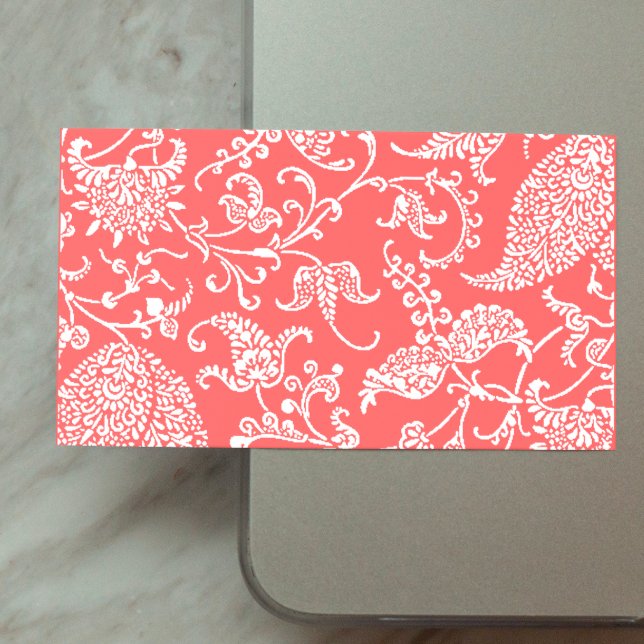Coral Paisley-profil Visitkort (Skapare uppladdad)