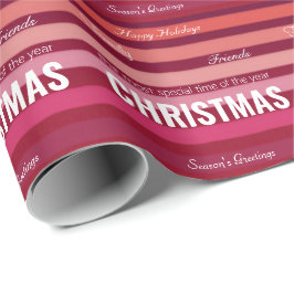 Coral Peach Burgundy Rand Presentpapper