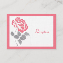 Coral Peony på Linen-kortet för inneslutning