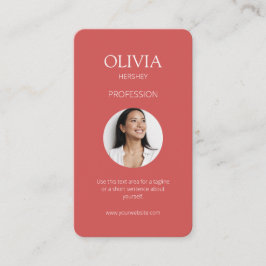 Coral Photo Social QR-kod Visitkort