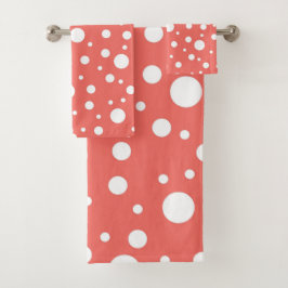 Coral Polka Dot