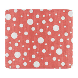 Coral Polka Dot