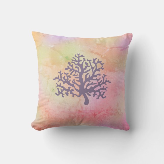 Coral Rainbow Marlossed Dekorativ kudde (Framsida)