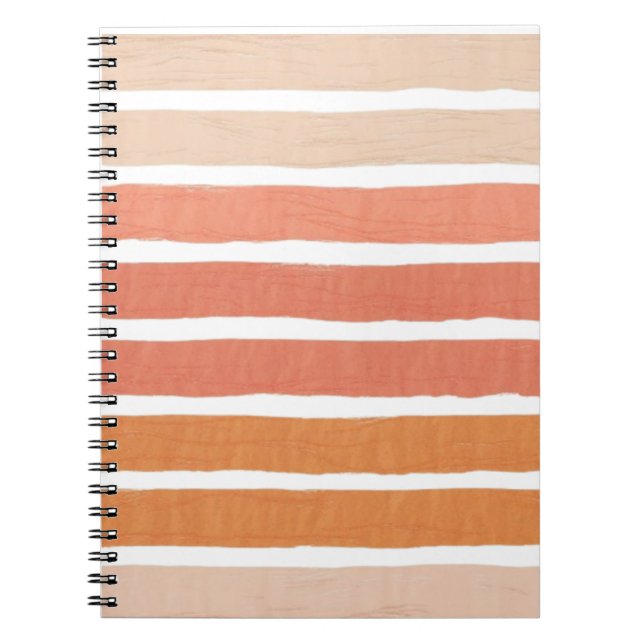Coral Rand Orange Rand Anteckningsbok (Framsidan)