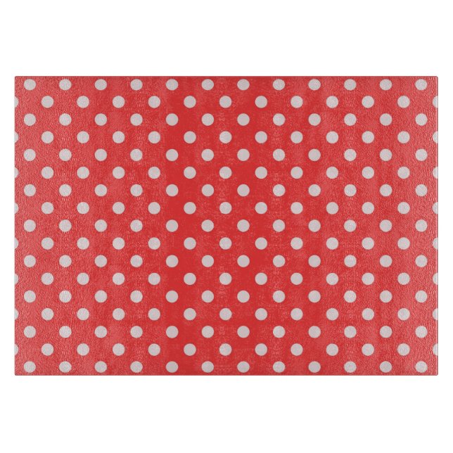 Coral Red and White Polka Dot Mönster (Framsidan)