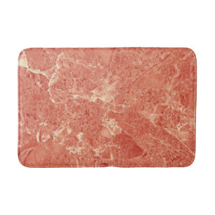 Coral Red Marble Struktur Badrumsmatta