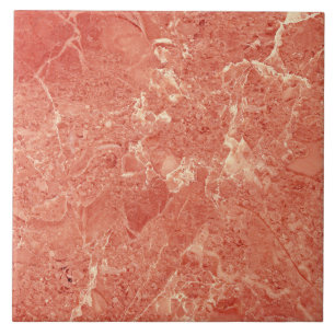 Coral Red Marble Struktur Kakelplatta