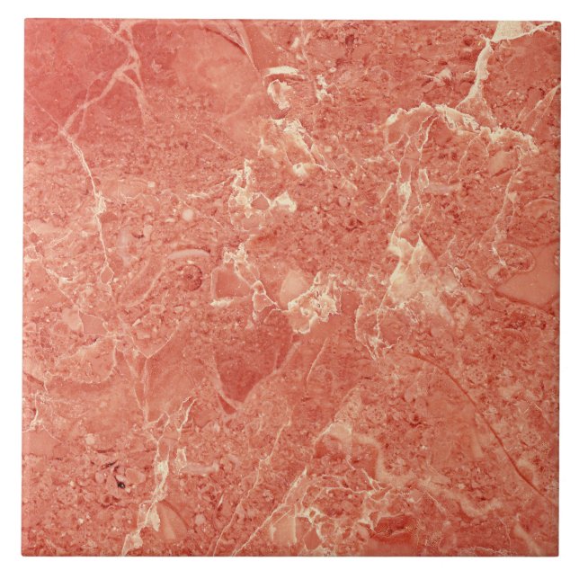 Coral Red Marble Struktur Kakelplatta (Framsidan)