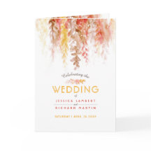 Coral Red orange brunvinsvattenfärgen bröllop