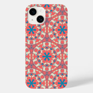 Coral Red Pug Mönster Fodral