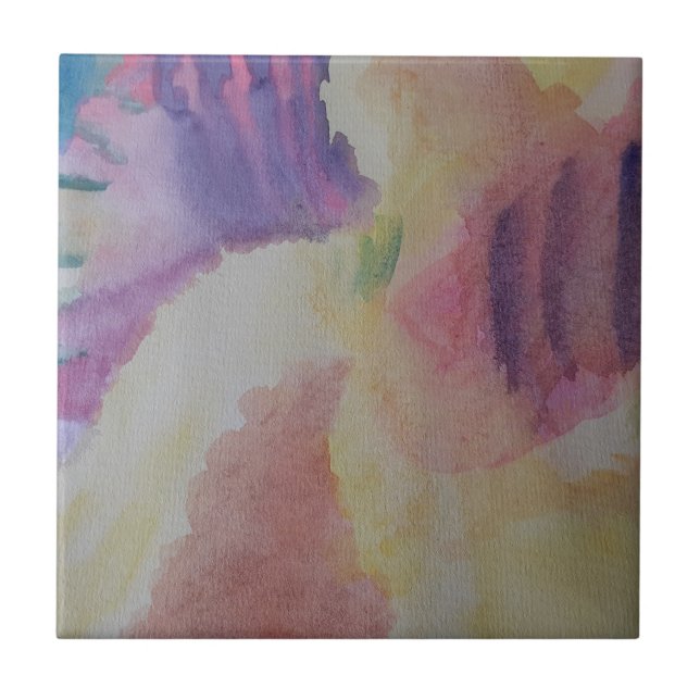 Coral Reef Abstrakt Art Ceramic Tile Kakelplatta (Framsidan)