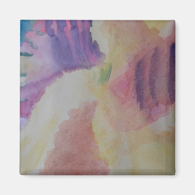 Coral Reef Abstrakt Art Magnet (Framsidan)