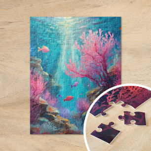 Coral Reef Abstrakt Ocean Modern Art Pussel